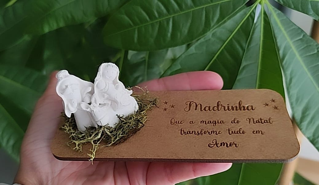 Presépio Gesso Perfumado em Base MDF