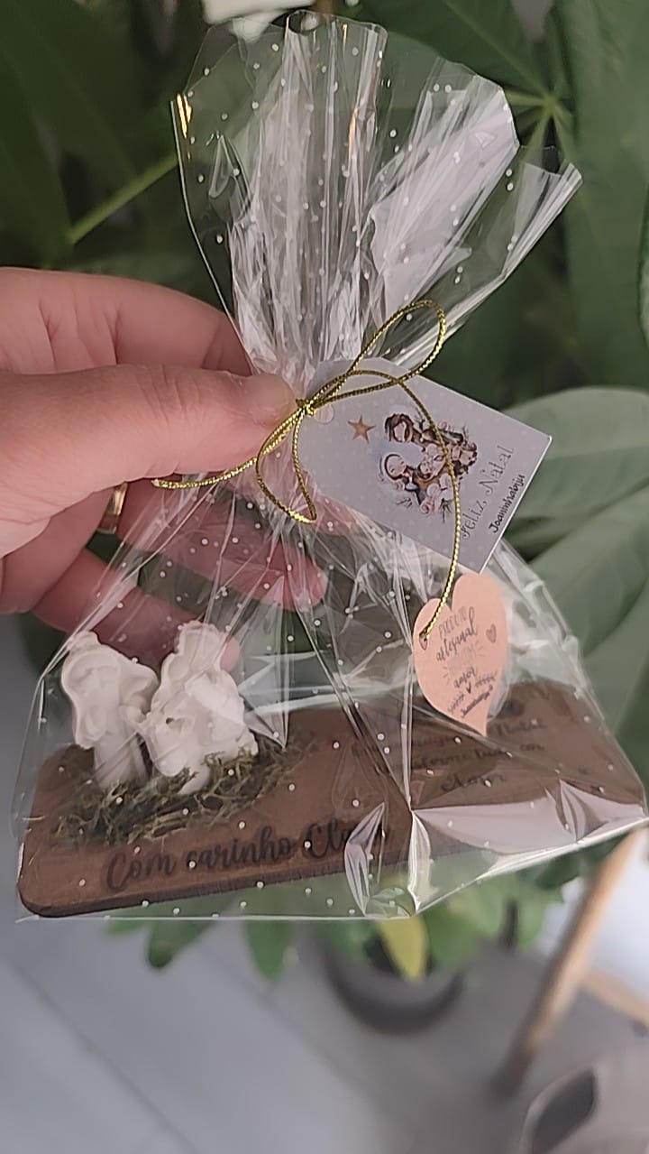 Presépio Gesso Perfumado em Base MDF