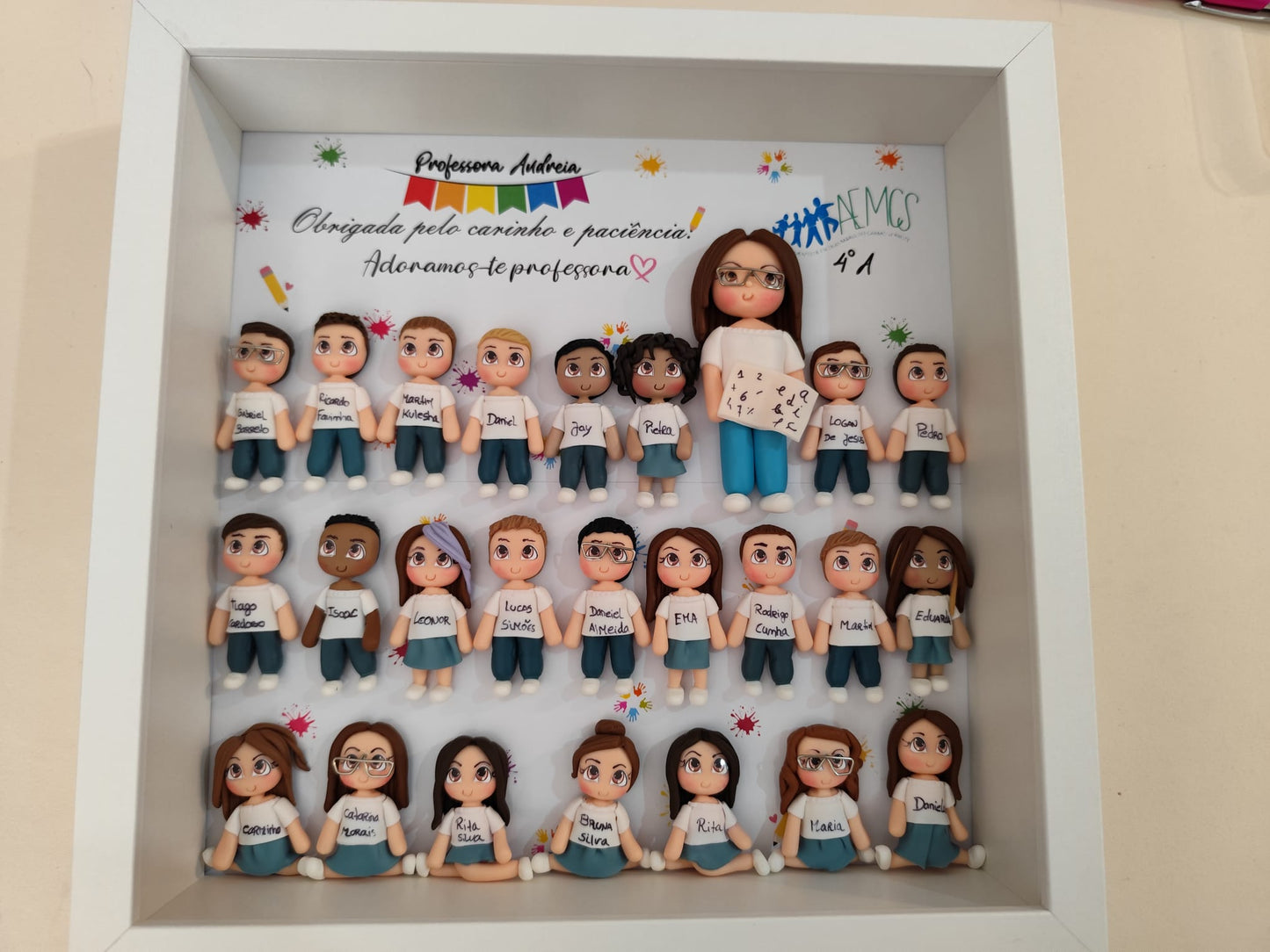 Quadro Personalizado c/ Turmas até 25 Bonequinhos