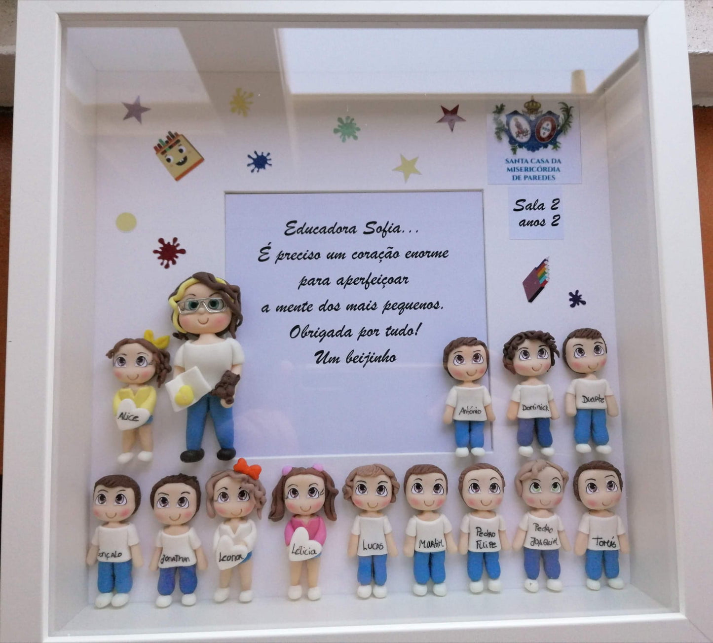 Quadro Personalizado c/ Turmas até 25 Bonequinhos