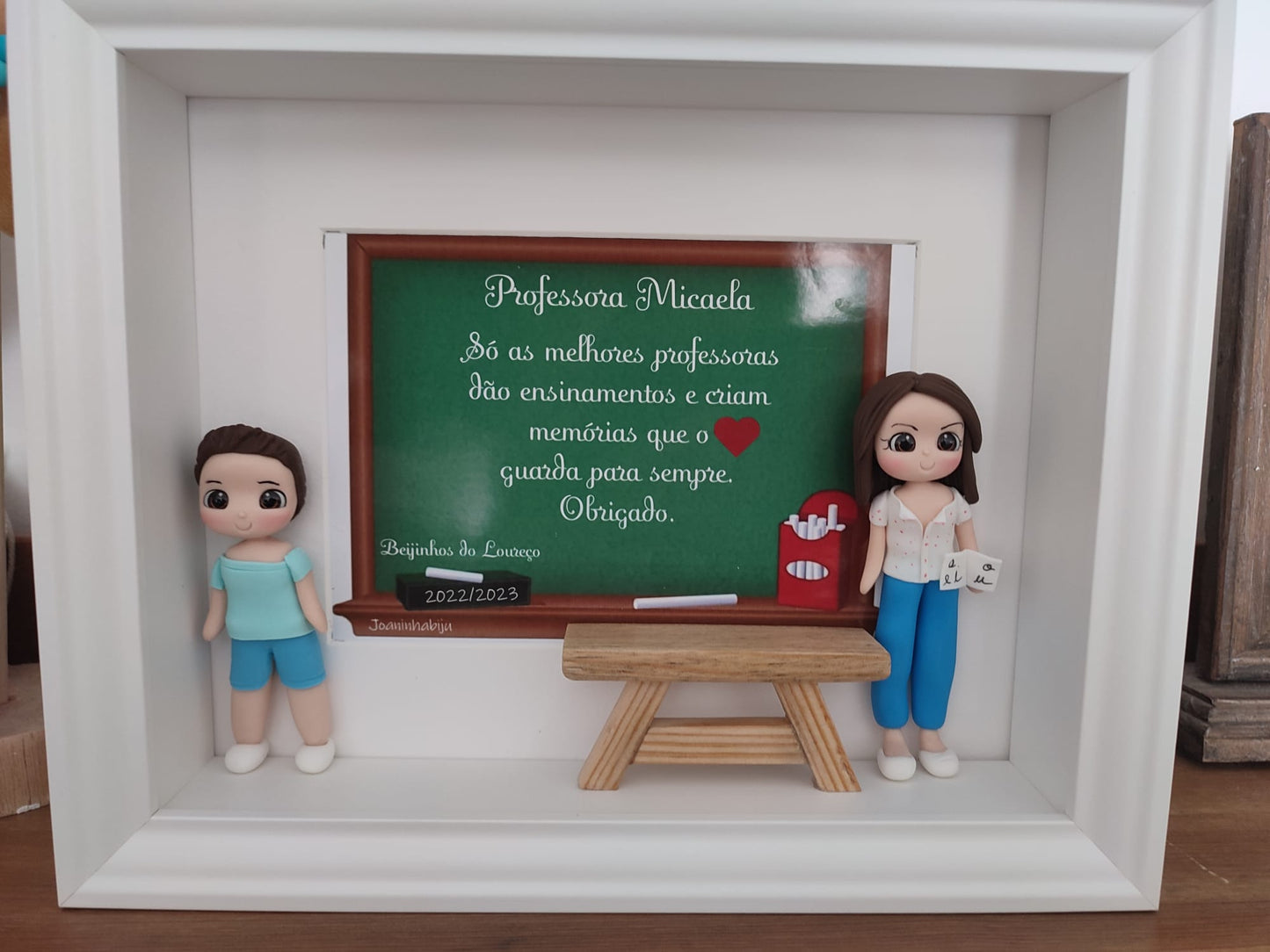 Quadro Personalizado c/ Dois Bonequinhos