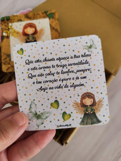 Vela, Colar, íman - Coleção És um Anjo