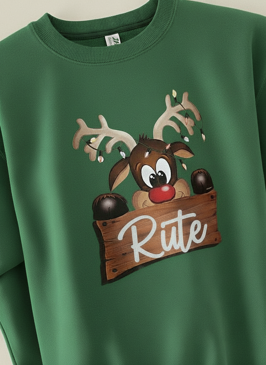 Sweatshirt de Natal com Nome