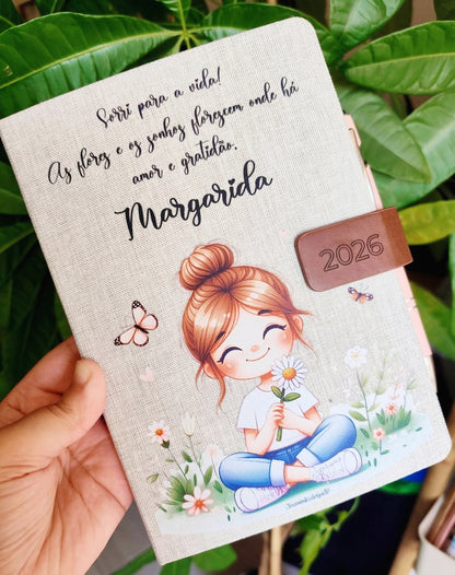 Caneca e Agenda com Caneta