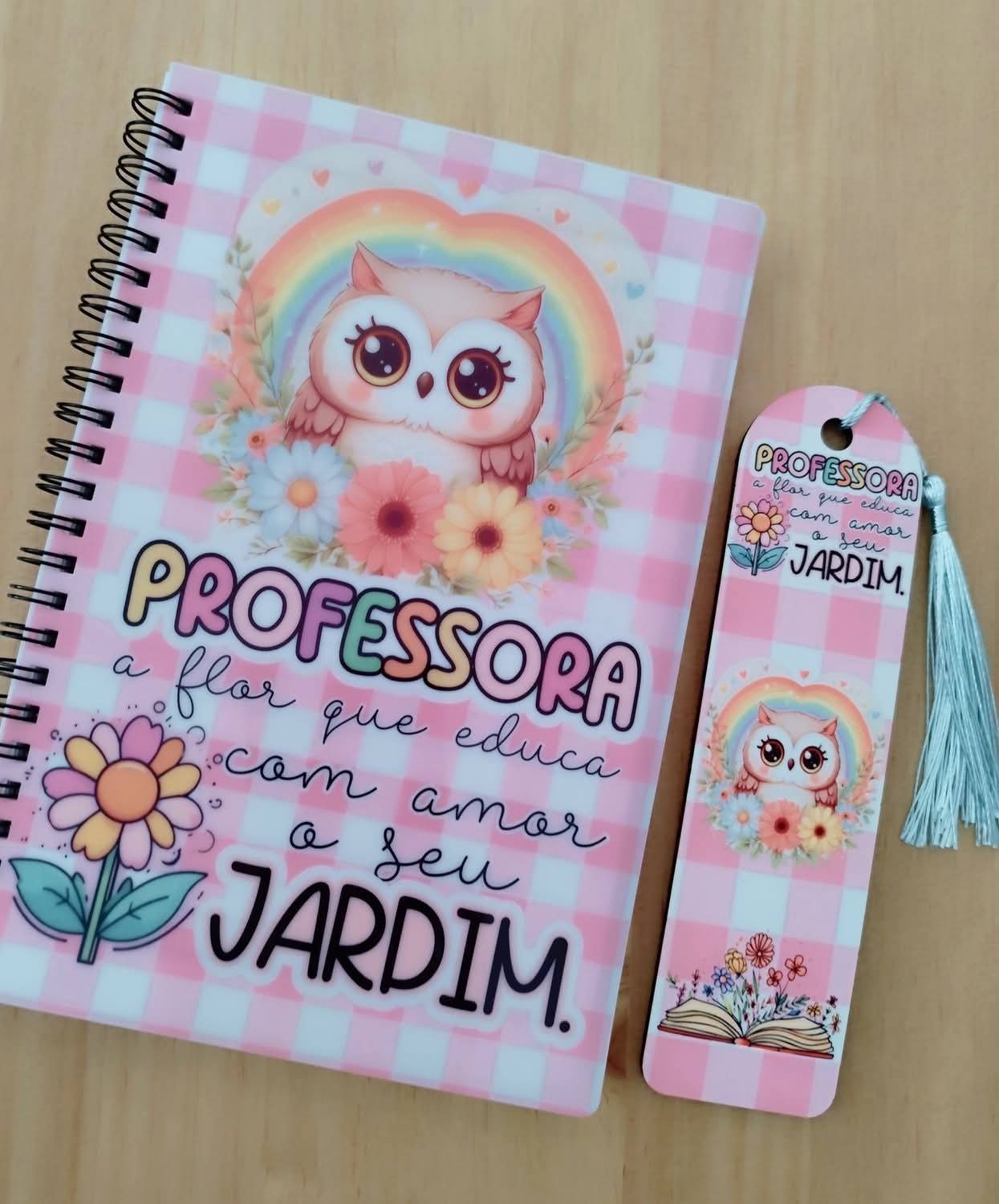 Conjunto de Caderno Personalizado c/ Marca Páginas