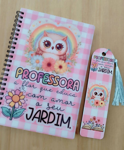 Conjunto de Caderno Personalizado c/ Marca Páginas