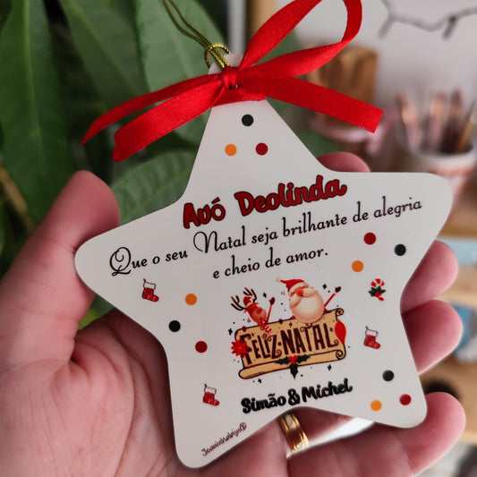 Estrelas de Natal Personalizadas | Decoração Artesanal Portuga