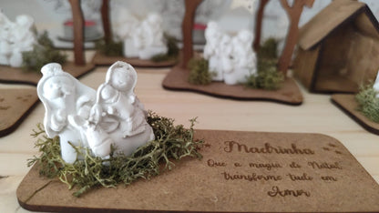 Presépio Gesso Perfumado em Base MDF