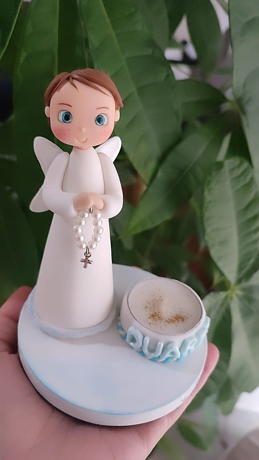 Porta Velas em Base de Pinho Personalizado c/ Nome