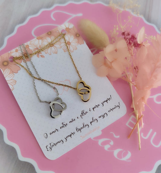 Colar Dois Corações