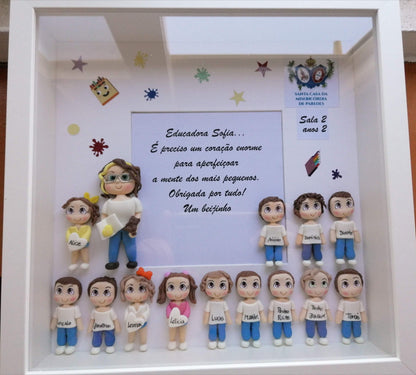 Quadro Personalizado c/ Turmas até 25 Bonequinhos