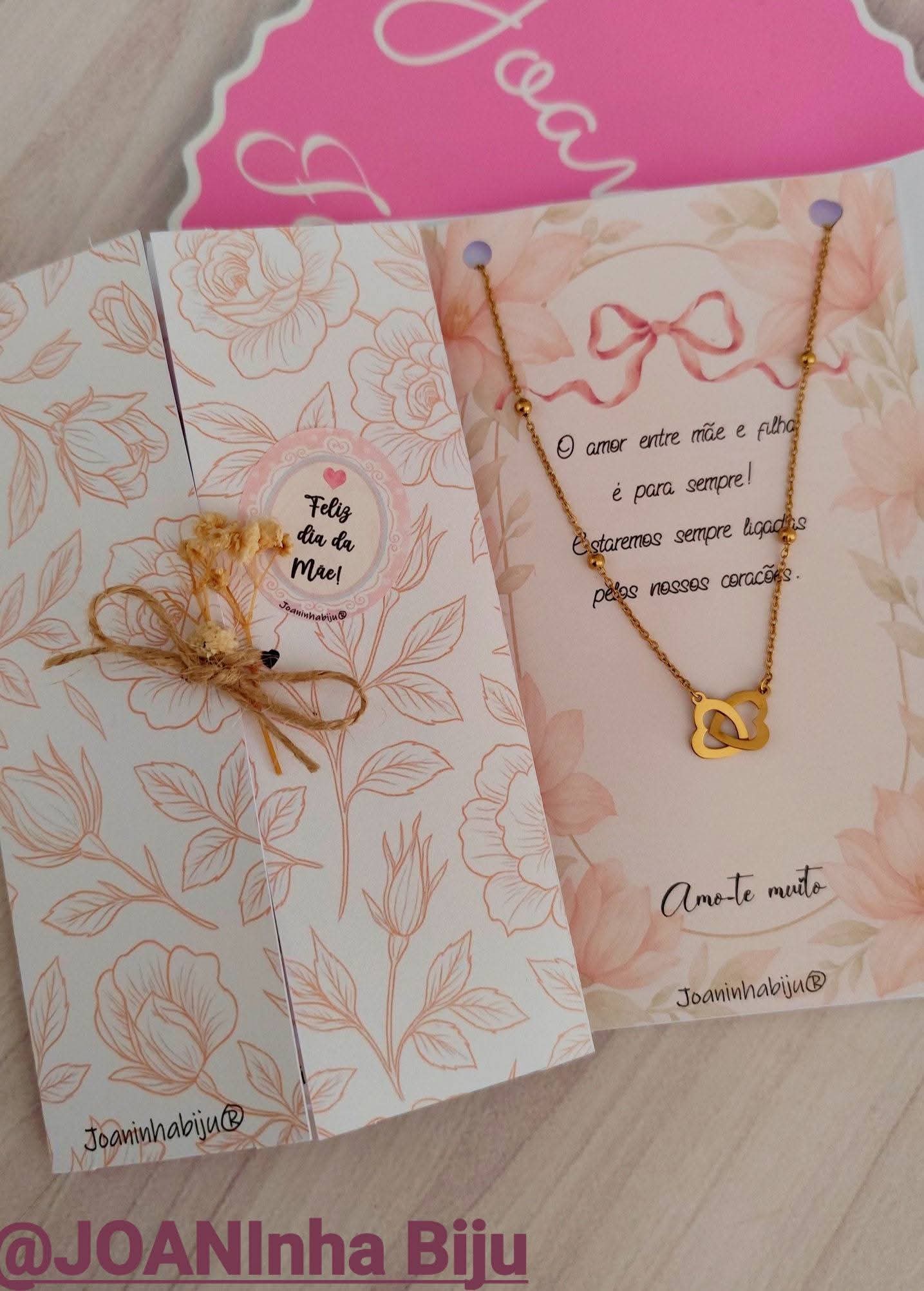 Colar em aço inoxidável- Dia da Mãe
