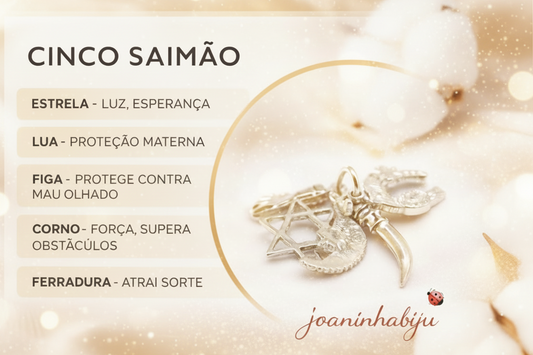 Cinco Saimão – Amuleto de Proteção e Sorte