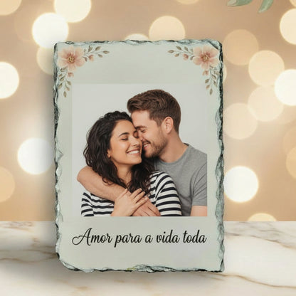 Placa de Xisto Personalizada 20x15cm